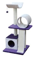 Nobby Keno Cat Tree Purple & Beige 50x50x105cm